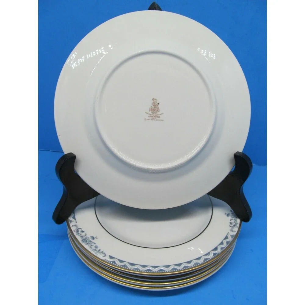 Royal Doulton Josephine Gold Dessert Bread Plates Bundle of 5